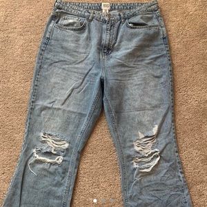 Urban Outfitters Ripped Wide Leg Jeans